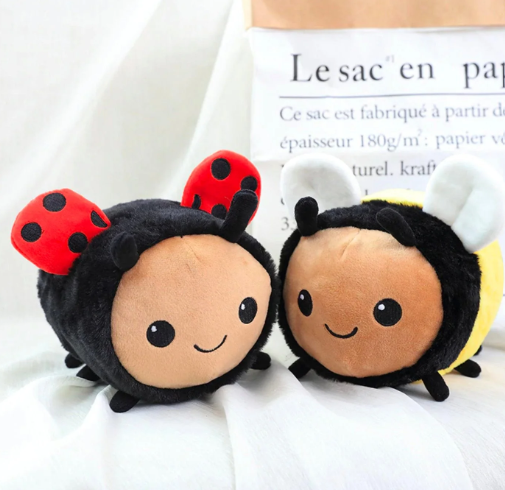 Kawaii Busy Ladybug Bumblebee Plushies