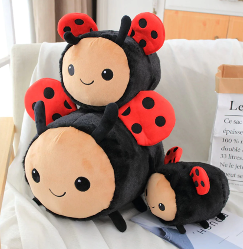 Kawaii Busy Ladybug Bumblebee Plushies