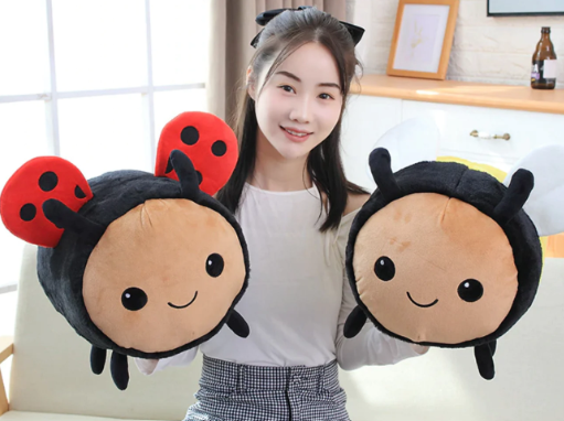 Kawaii Busy Ladybug Bumblebee Plushies