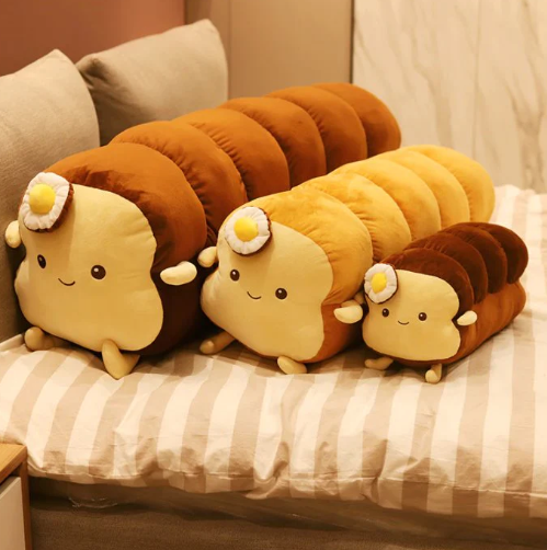 Kawaii Benedict Bread Plushies