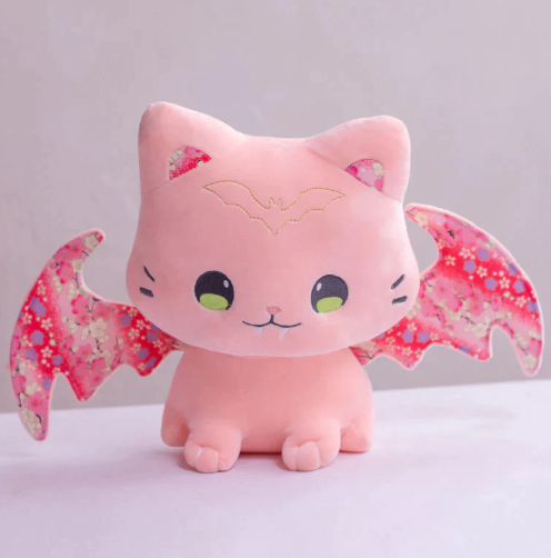 Luna & Solis The Kawaii Sakura Cats With Wings Plushies