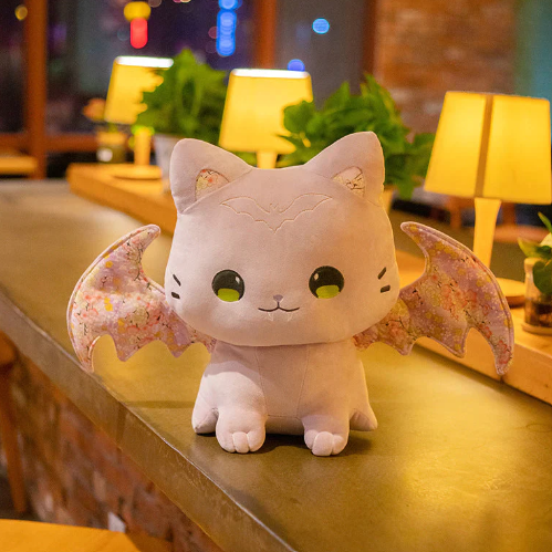 Luna & Solis The Kawaii Sakura Cats With Wings Plushies