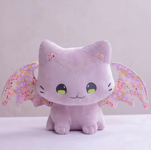 Luna & Solis The Kawaii Sakura Cats With Wings Plushies