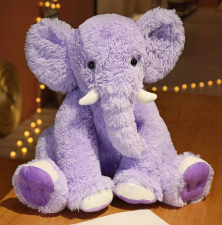 Kawaii Fluffy Elephant Plushies Family