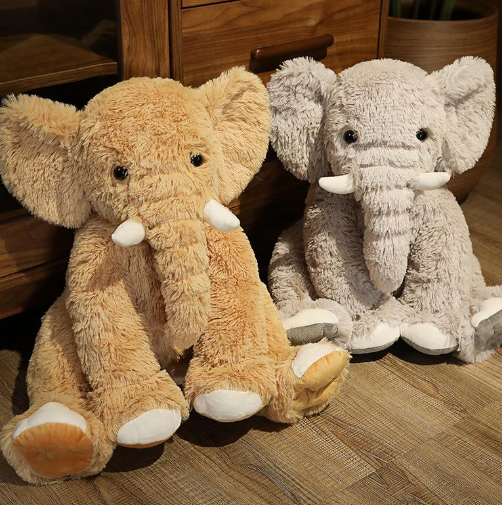 Kawaii Fluffy Elephant Plushies Family