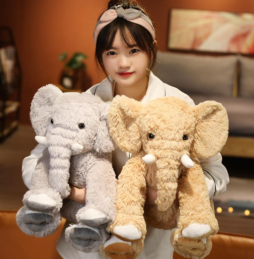 Kawaii Fluffy Elephant Plushies Family