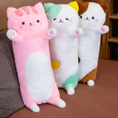 Kawaii Fluffy Neko Cat Snuggle Buddies Plushies