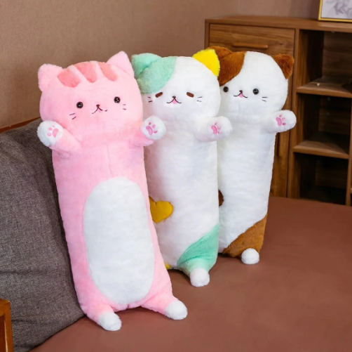 Kawaii Fluffy Neko Cat Snuggle Buddies Plushies