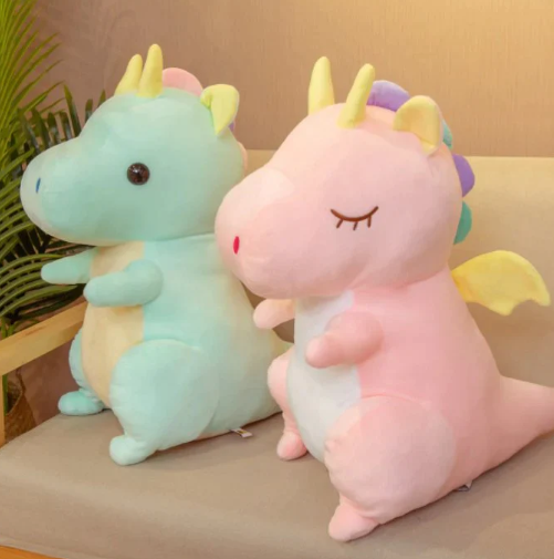 Kawaii Piper and Blake the Pastel Dragon Plushies Friends