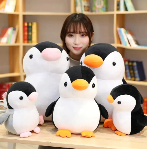 Kawaii Fisher and Fiona the Penguins Plushies