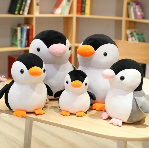 Kawaii Fisher and Fiona the Penguins Plushies