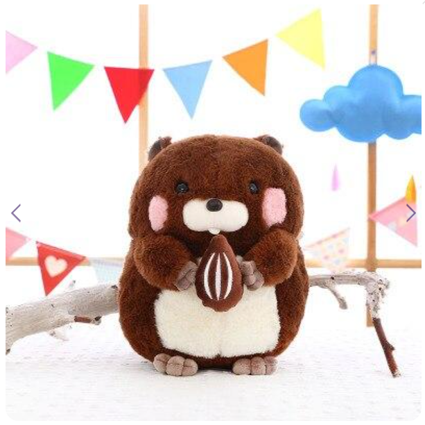 Kawaii Snacking Beaver Plushies