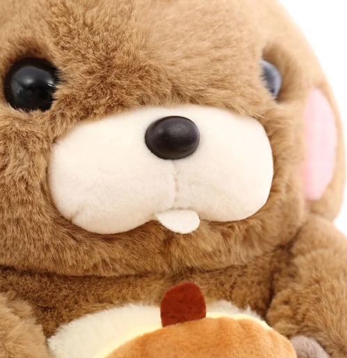 Kawaii Snacking Beaver Plushies