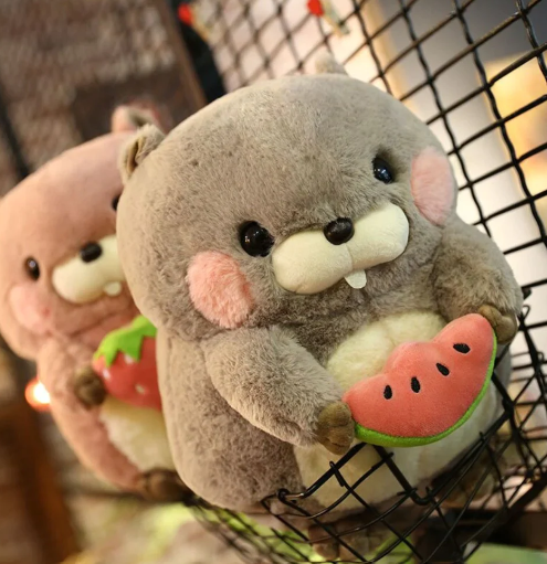 Kawaii Snacking Beaver Plushies