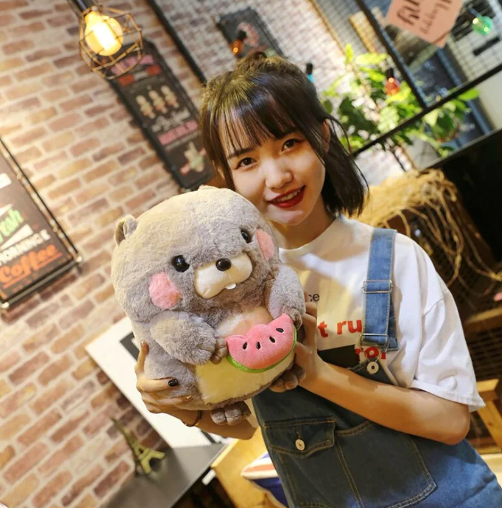 Kawaii Snacking Beaver Plushies