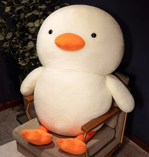 Adorable White Duckling Mochi kawaii Plushies-Duck Stuffed Animals