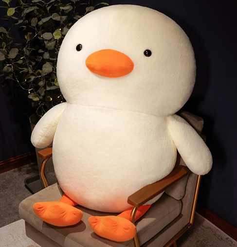 Adorable White Duckling Mochi kawaii Plushies-Duck Stuffed Animals