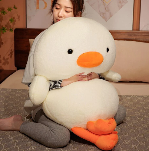 Adorable White Duckling Mochi kawaii Plushies-Duck Stuffed Animals