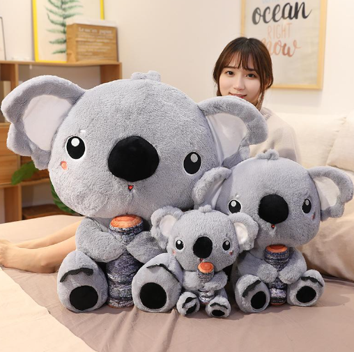 Kawaii Koala and Her Branch Plushies