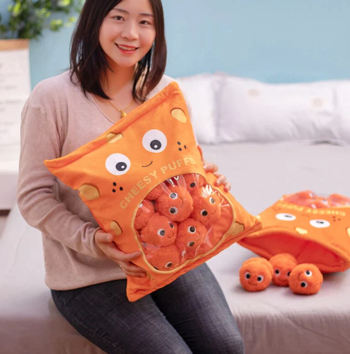 Kawaii Cheesy Puffs Snack Plushies