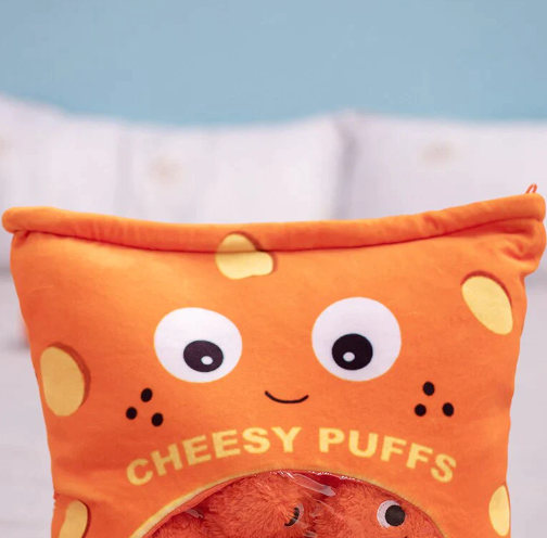 Kawaii Cheesy Puffs Snack Plushies