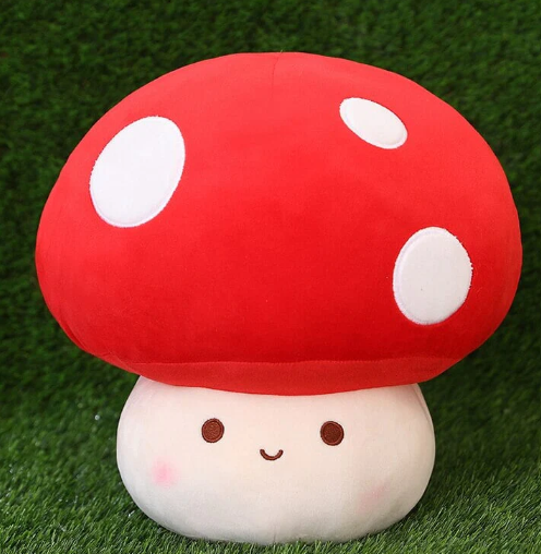 6. Kawaii Mushroom Family Plushies Red Brown White | NEW