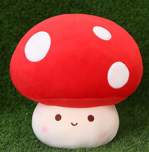 6. Kawaii Mushroom Family Plushies Red Brown White | NEW