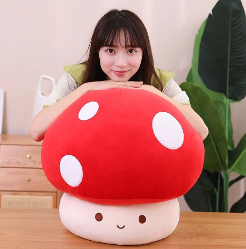 6. Kawaii Mushroom Family Plushies Red Brown White | NEW