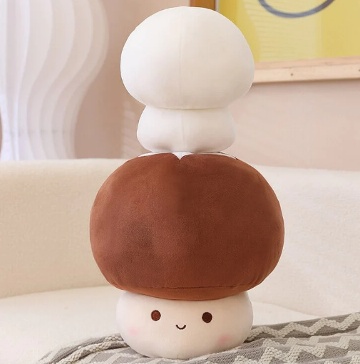 6. Kawaii Mushroom Family Plushies Red Brown White | NEW