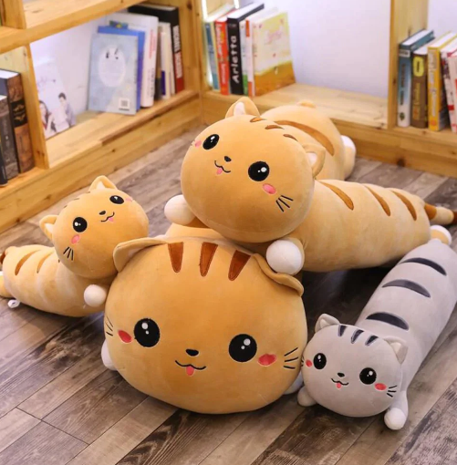 Kawaii Tabby & Earl The Long Cats Plushies