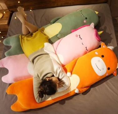 Kawaii Long Animal Body Pillow Plushie Collection