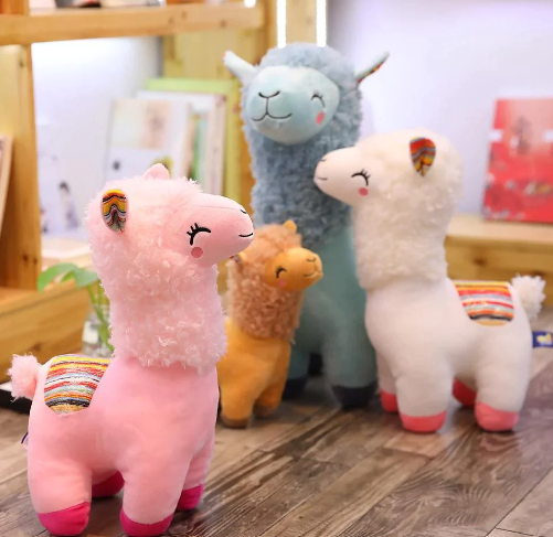 Fluffy kawaii Alpaca Stuffed Animals Family Plushies