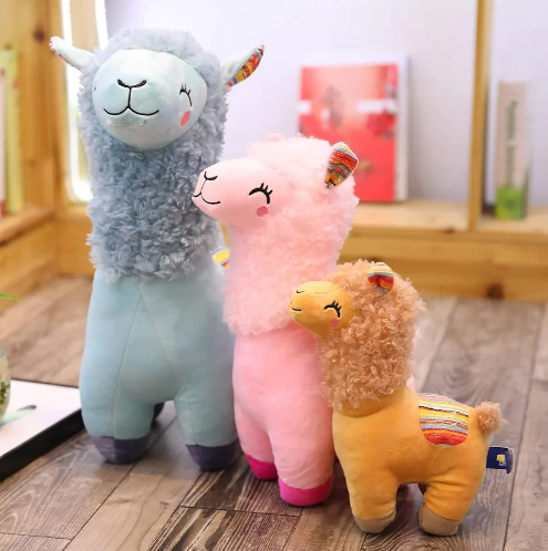 Fluffy kawaii Alpaca Stuffed Animals Family Plushies