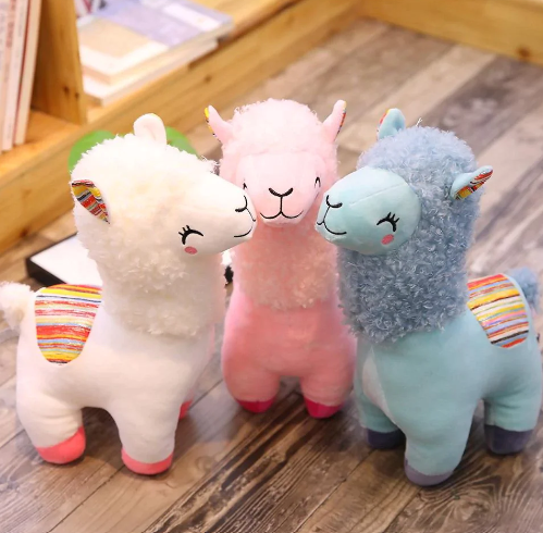 Fluffy kawaii Alpaca Stuffed Animals Family Plushies