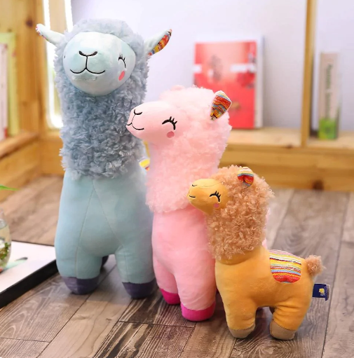 Fluffy kawaii Alpaca Stuffed Animals Family Plushies