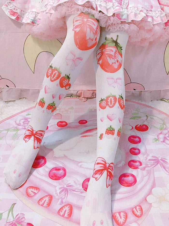 Strawberry Babe Stockings