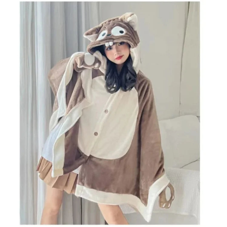 Pre-Sale Kawaii Anime Animal Fleece Cape