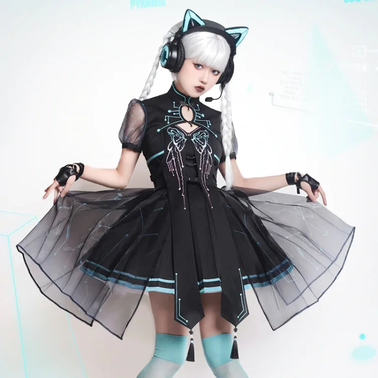 Gothic Betterfly Ember Lolita Dress Full Set