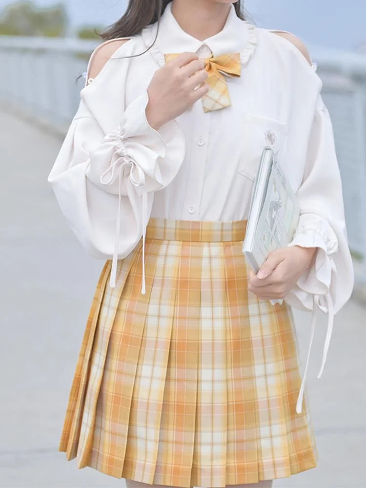 Cute Kawaii Hana Plaid Skirt