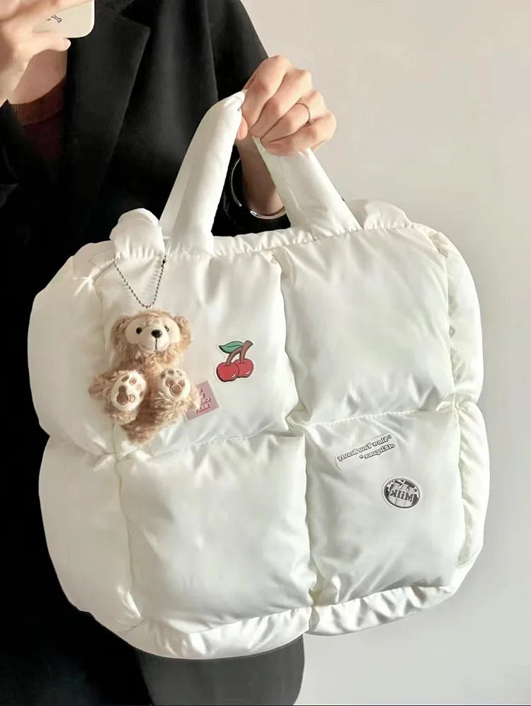 Cute Puffy Tote Bag Kawaii