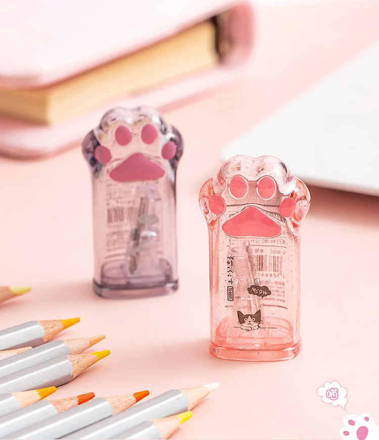 Cute Cat Paw Sharpener For Pencil Stationery