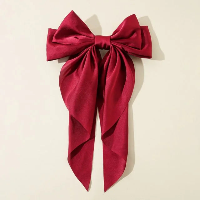 Korean Chiffon Big Bowknot Barrettes Hair Clip