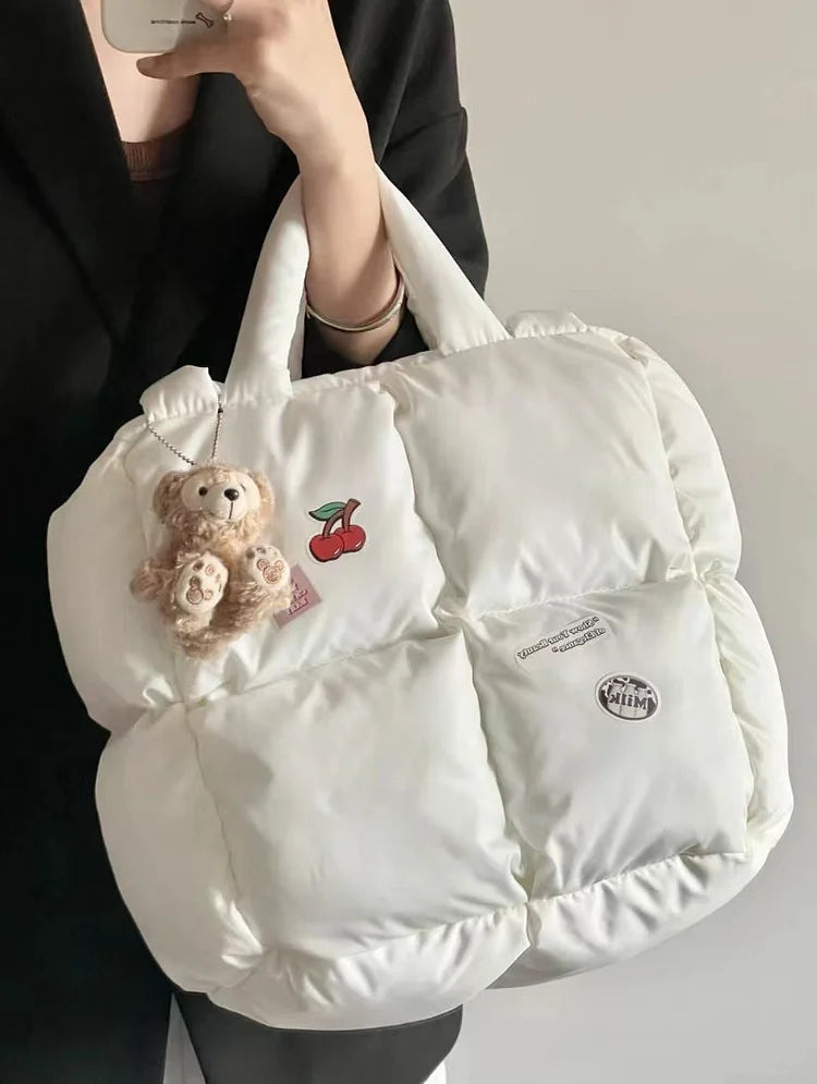 Cute Puffy Tote Bag Kawaii