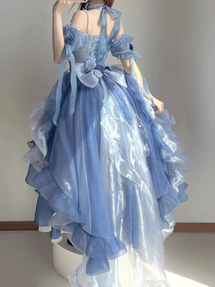 Kawaii Sea Blue Jellyfish Lovely Lolita Dress