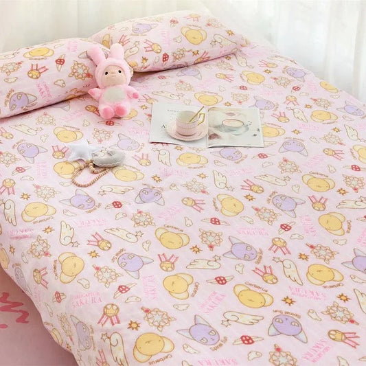 Cute Anime Card Captor Sakura Plush Flannel Blanket