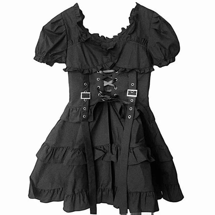 Dark Black Gothic Lolita Dress