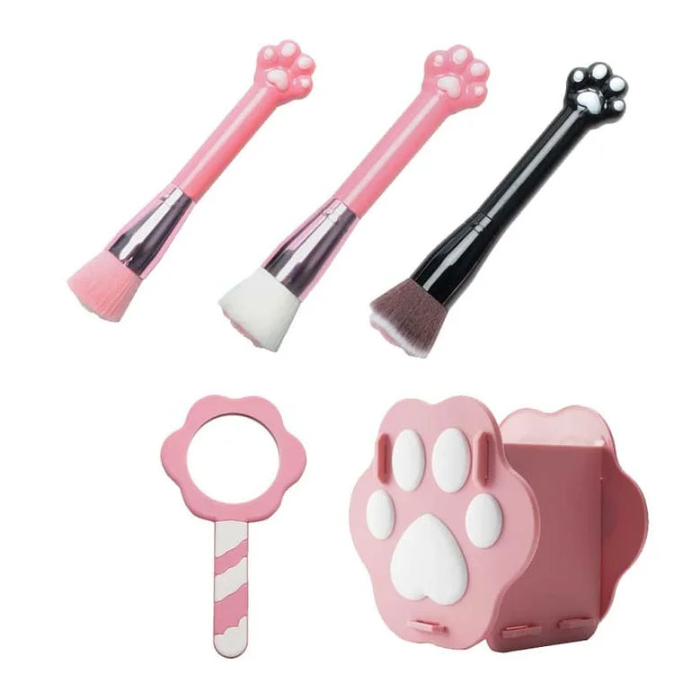 Kawaii Cat Paw Fluffy Makeup Brush