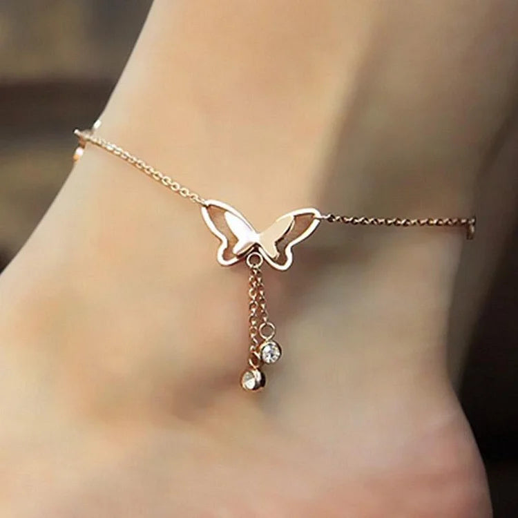 Butterfly Pendant Anklets Foot Chain