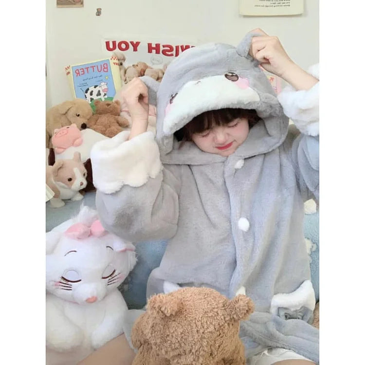 [Fully Payment Reservsation] Kawaii Sleepy Bear Cute Cat Winter Lolita Coat