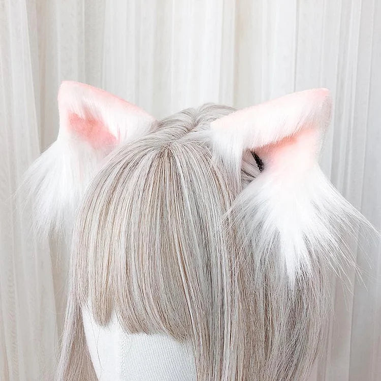 5 Colors Kawaii Plush Cat Ears Hair Clip